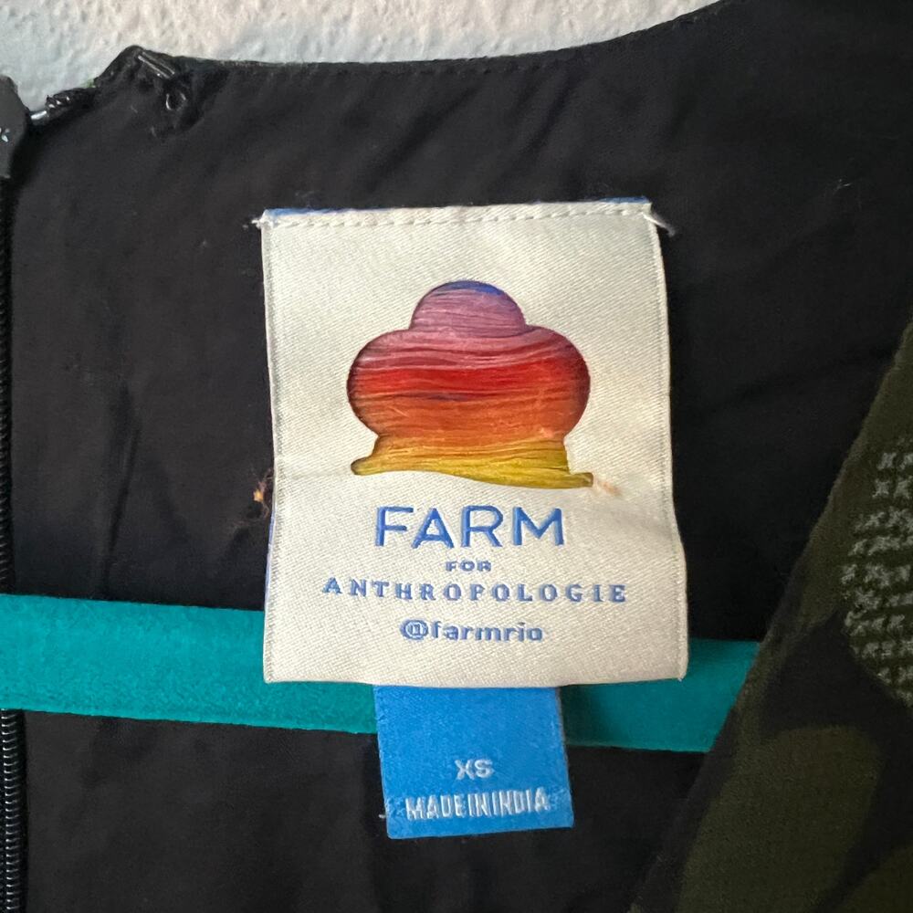 Farm Rio Anthropologie Multicolor Long Sleeve Floral Maxi Dress - Picture 4 of 6